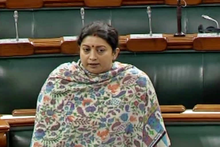 Minister for Women and Child Development Smriti Irani