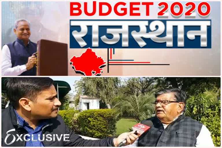 राजस्थान बजट 2020, Rajasthan Budget 2020, Gulab Chand Kataria