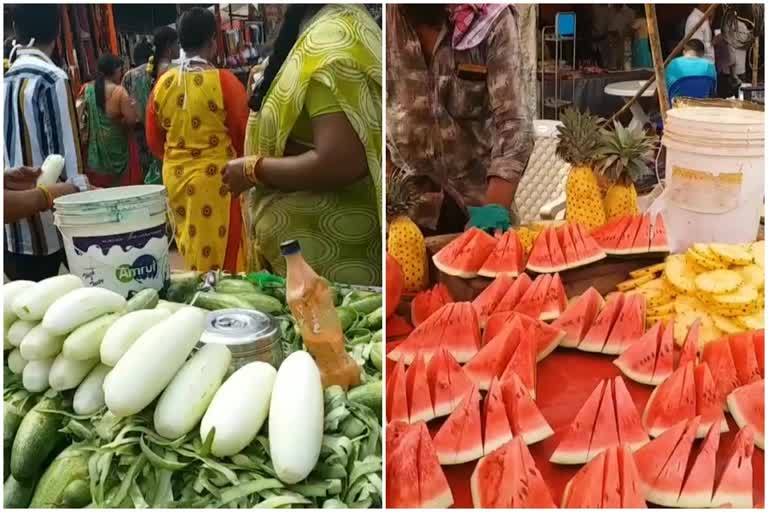 heavy sale cucumber and water millan in  medaram jathara