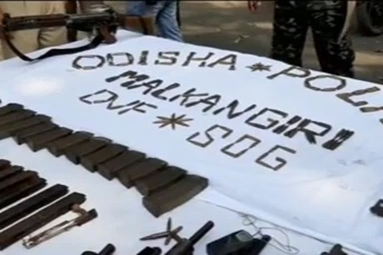 mavos guns handover by odissa police