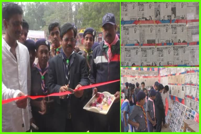 news-paper-collector-gandhi-idiologies-display-in-jajpur