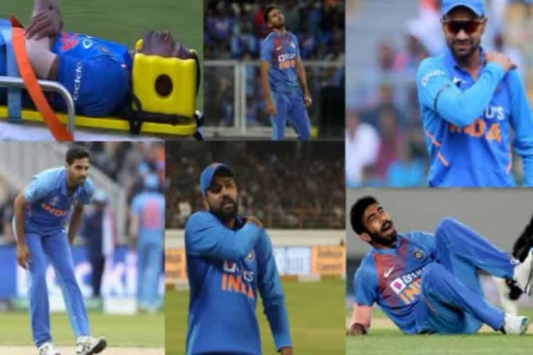 six Indian cricketers are suffering injuries,ಭಾರತೀಯ ಆಟಗಾರಿಗೆ ಗಾಯದ ಸಮಸ್ಯೆ