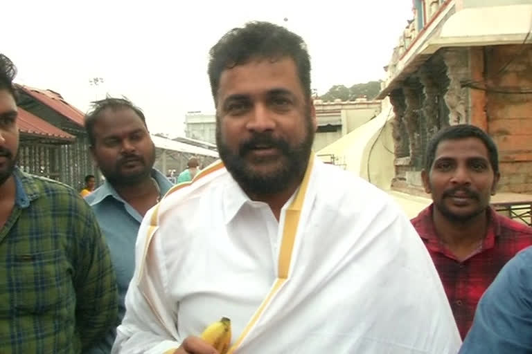 sivaji visit tirumala