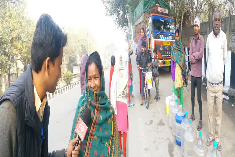 Waiting for water even on election day