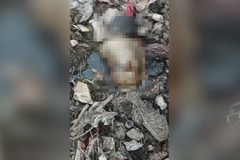 rotten infant found in dhule