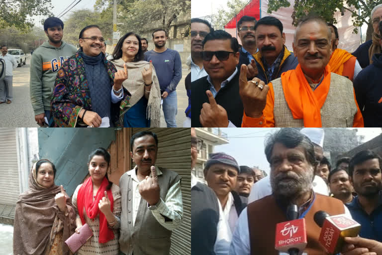 Candidates claimed victory by casting votes