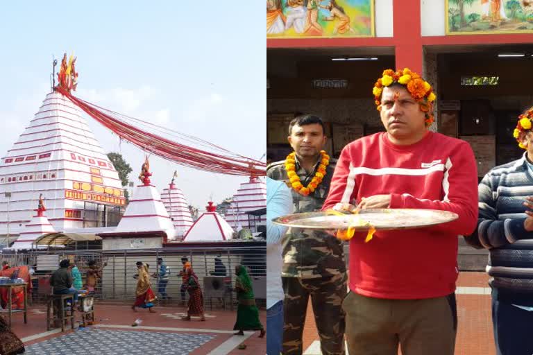 Crowd of devotees gathered at Basukinath in Maghi Purnima in dumka