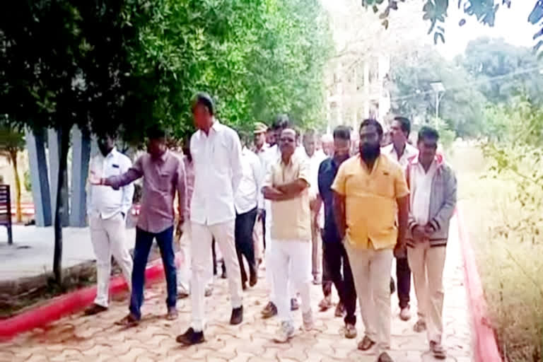 Minister Harish rao inspected the cemetery at siddipet