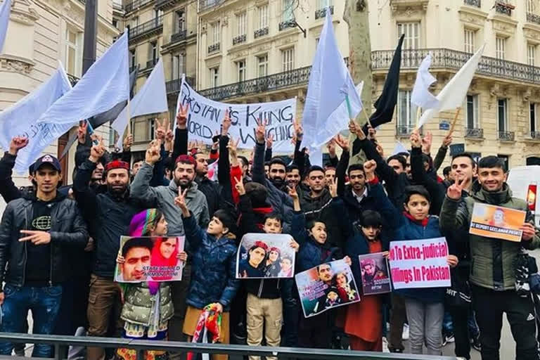 Pashtuns hold anti-Pak protest in Paris over Manzoor Pashteen's abduction