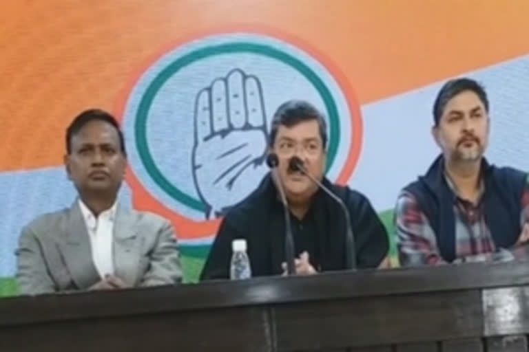 Congress General Secretary Mukul Wasnil speaking to media