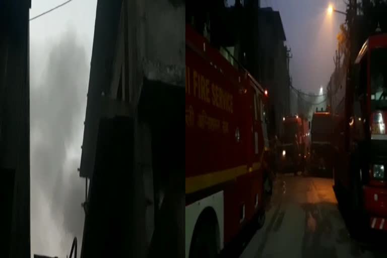 fire broke out in plastic factory in narela bhorgarh industrial area in delhi