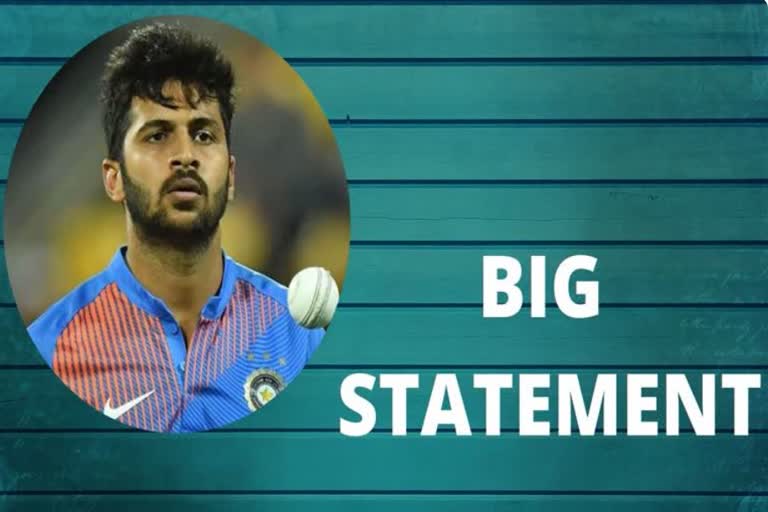 shardul thakur made a big statement