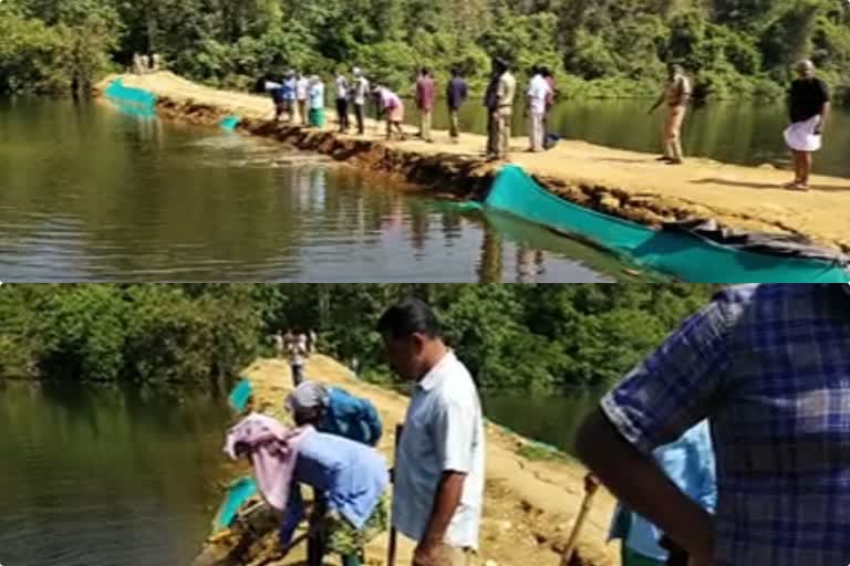 പെരിയാർവാലി കാച്ച്മെൻ്റ്  Illegal construction demolished from periyar catchment area  periyar catchment area  ഭൂതത്താൻകെട്ട് c