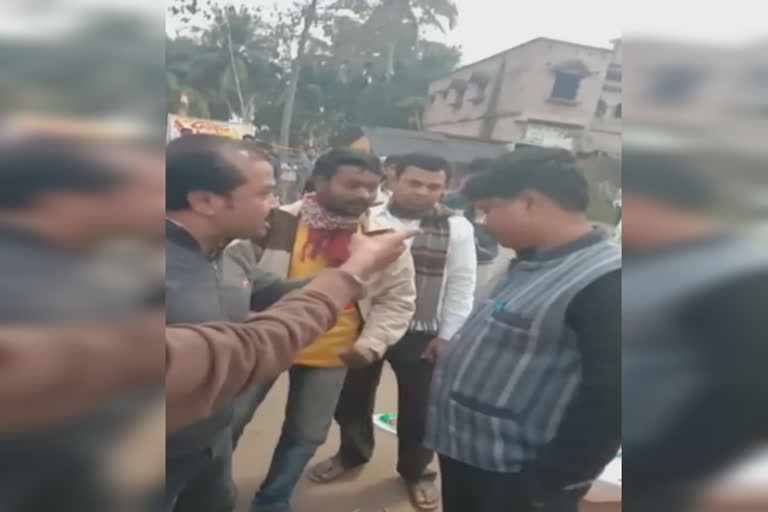 tmc worker forced to tear flag and flex