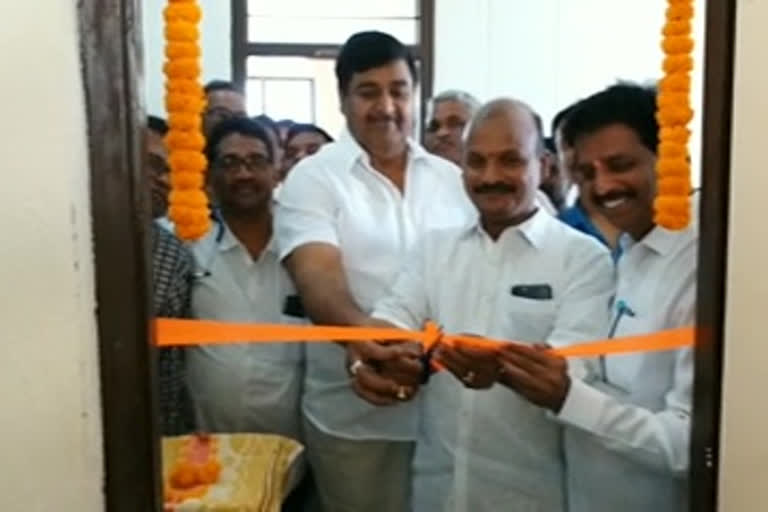 minister darmana krishna das opening a blood test center in srikakulam dst narasannapeta