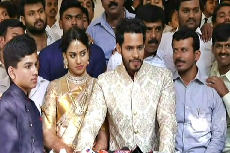 Nikhil Kumaraswamy,  Nikhil Kumaraswamy talk about his fiancee,  Nikhil Kumaraswamy talk about his fiancee Revati, ನಿಖಿಲ್​ ಕುಮಾರಸ್ವಾಮಿ, ರೇವತಿ ಬಗ್ಗೆ ಮಾತನಾಡಿದ ನಿಖಿಲ್​ ಕುಮಾರಸ್ವಾಮಿ, ಬೆಂಗಳೂರಿನಲ್ಲಿ ರೇವತಿ ಬಗ್ಗೆ ಮಾತನಾಡಿದ ನಿಖಿಲ್​ ಕುಮಾರಸ್ವಾಮಿ, ನಿಖಿಲ್​ ಕುಮಾರಸ್ವಾಮಿ ಮದುವೆ ನಿಶ್ಚಿಯ ಸುದ್ದಿ,