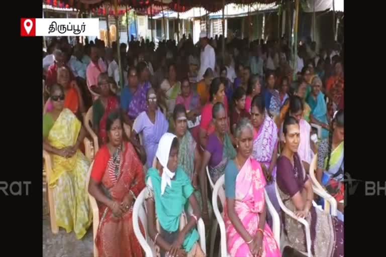 tiruppur shopkeepers holds hunger strike for demolishing the markets