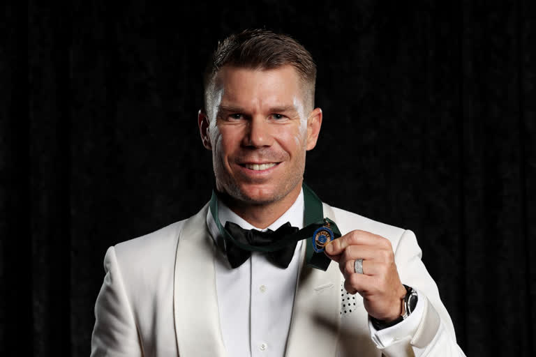 David Warner - Ellyse Perry - 2020 Belinda Clark Awards