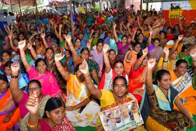 amaravathi farmers dharna for capital