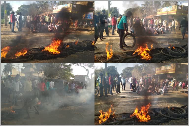 Dalit protest in Kirugavalu village!