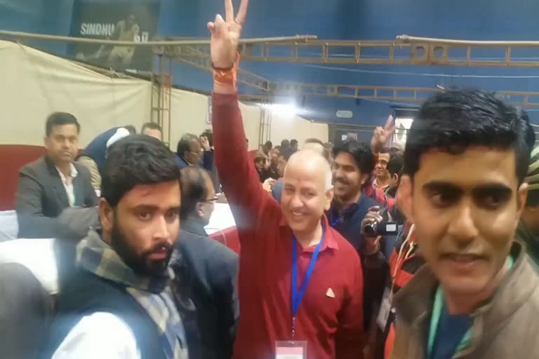 AAP candidate Manish Sisodia won from Patparganj