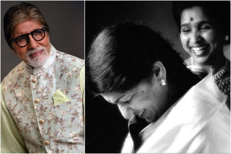 Big Bo Amitabhh shares picture of Lata Mangeshkar and Asha Bhosle