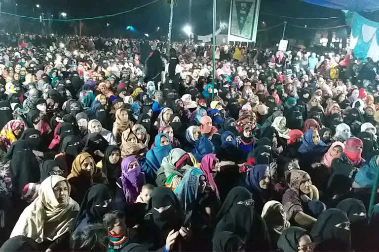 The 16th day of women's protests continued in Deoband