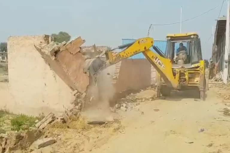 dpc demolishes illegal construction in rewari