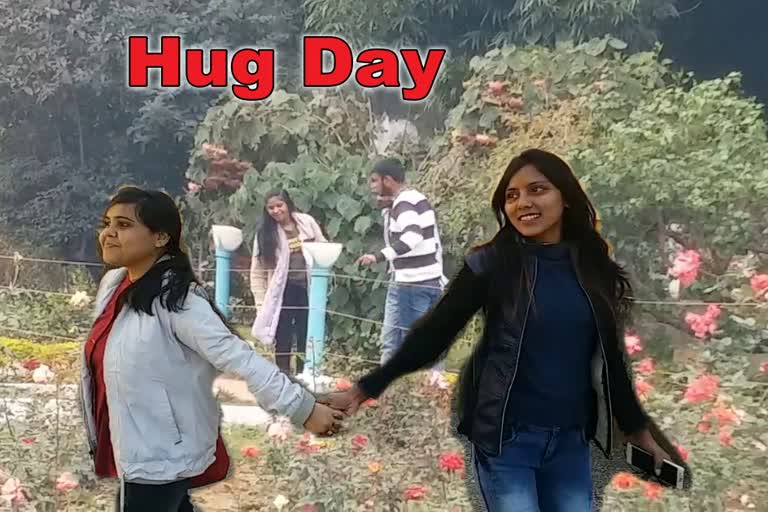 Youth are celebrating Hug Day