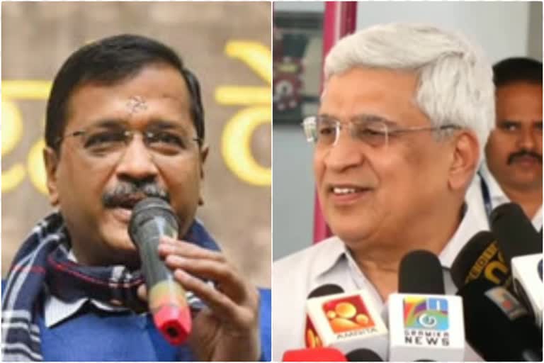 aam aadmi party  delhi aap  prakash karatt  aravind kejriwal aap  അരവിന്ദ് കെജ്‌രിവാൾ  പ്രകാശ് കാരാട്ട്  സിപിഎം പോളിറ്റ് ബ്യൂറോ അംഗം  ആം ആദ്‌മി പാർട്ടി  ബിജെപി വിരുദ്ധ മതേതര മുന്നണി  ആം ആദ്‌മി വിജയം