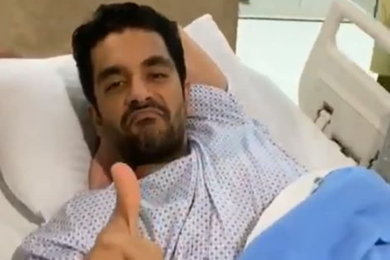 Angad Bedi knee Surgery