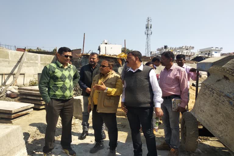 ADRM Gaurav Singh inspected the under construction bridge