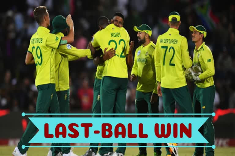 South Africa vs England : Lungi Ngidi's fiery final over seals Proteas' last-gasp victory as visitors choke in first T20I