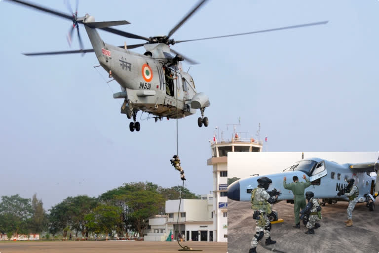 anti high jack  dril at vishakapatnam air port