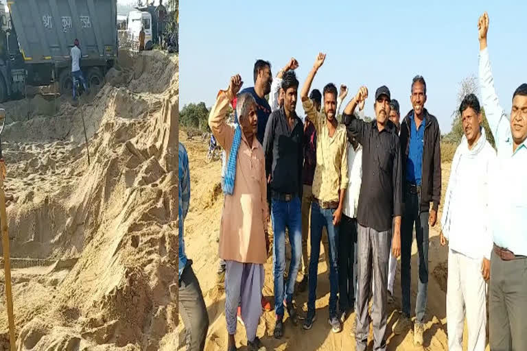 Congress district president accused of stealing sand in hoshangabad