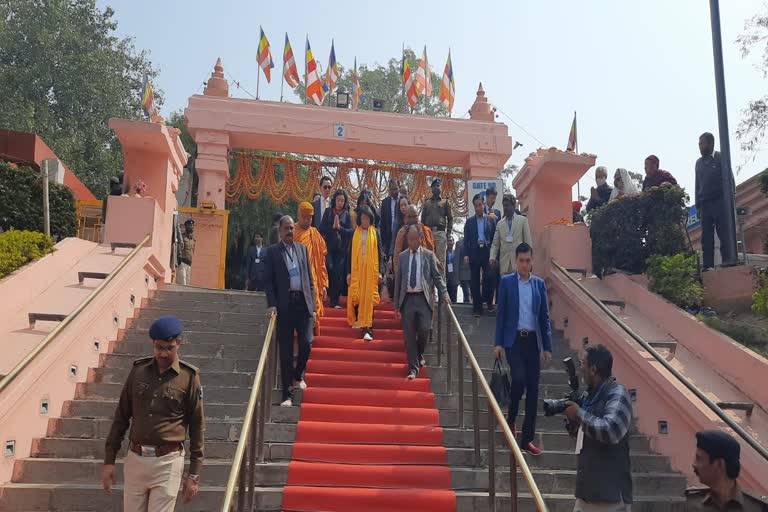 Vietnam vice president at gaya Mahabodhi Temple