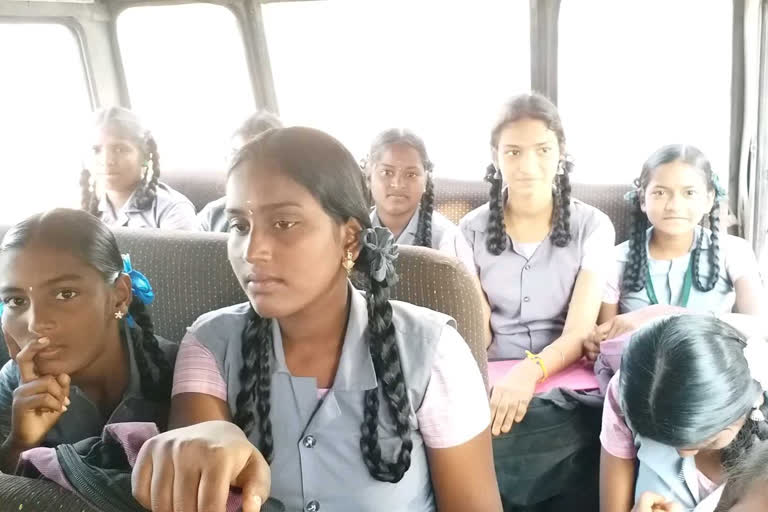 School Van Arranged For the Government School Students by Panjayat Union Leader