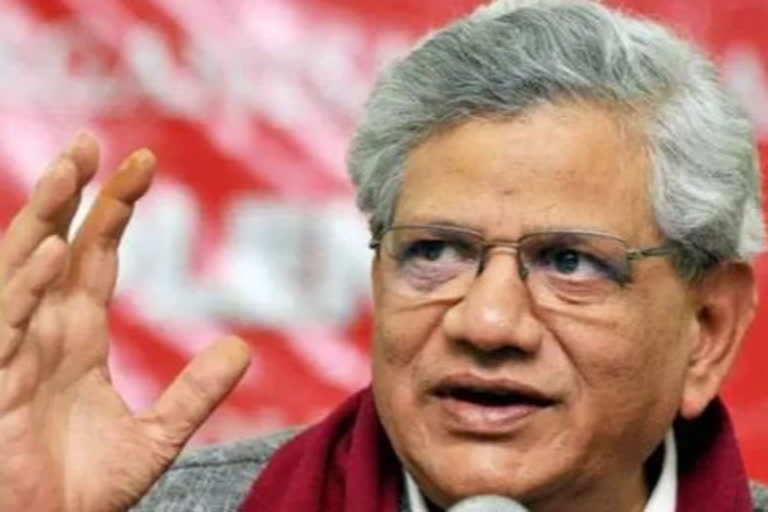 Sitaram Yechury Donald Trump Odisha Communist Party of India economy protest ட்ரம்ப் வருகைக்கு எதிராக ஆர்ப்பாட்டம்: யெச்சூரி தகவல் டொனால்ட் டிரம்ப் இந்திய வருகை, கம்யூனிஸ்ட்கள் எதிர்ப்பு, சீதாராம் யெச்சூரி