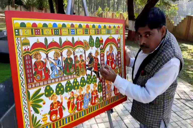 First National Tribal Painting Camp organized in Netarhat palamu