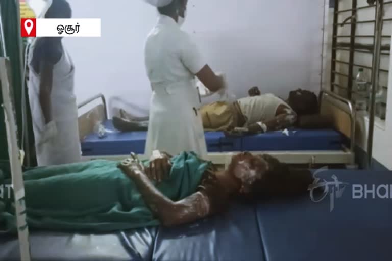 hosur cylinder blast family injured