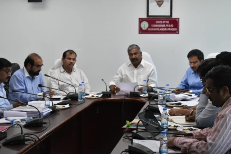 Minister Peddi Reddy Ramachandra Reddy video conference with collectors for  mgnrega works