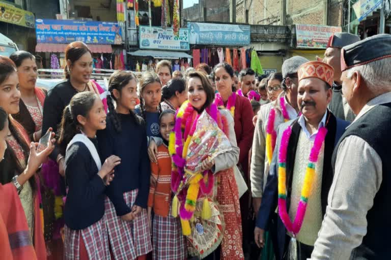 mamta bhardwaj reached chailchowk mandi