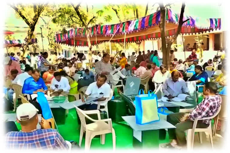 pacs election material distribution in rajanna sircilla district