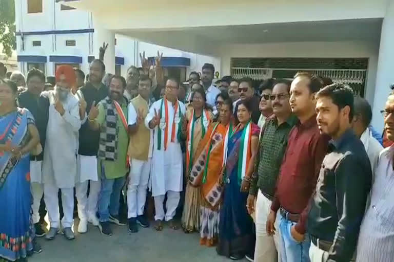 Congress occupies District Panchayat Kanker