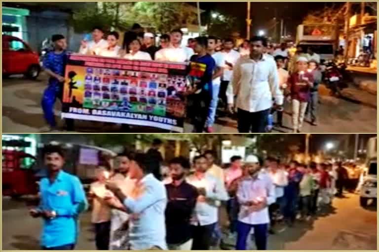 Shraddhanjali through the candle march to the soldier