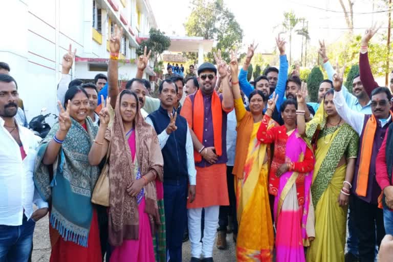 BJP wins in zila panchayat election in jashpur