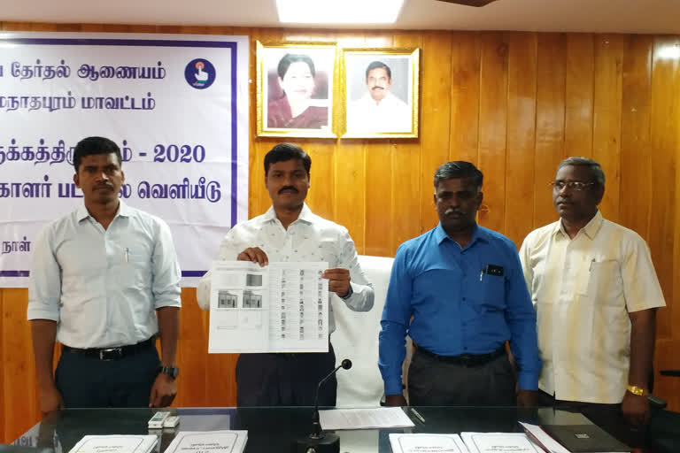 Final electoral rolls of 4 assembly constituencies in Ramanathapuram