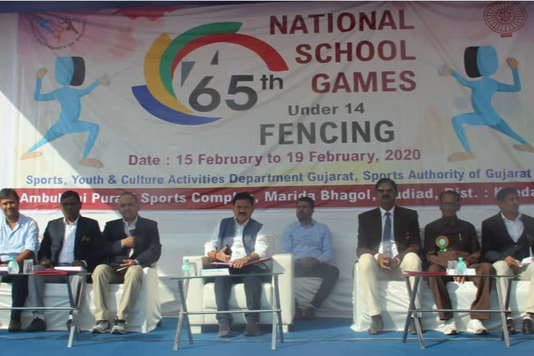 Start of National School Games at Nadiad