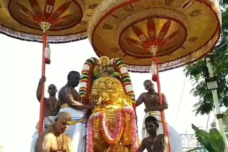 Brahmotsavas of Srinivasamangapuram,  reached the third day