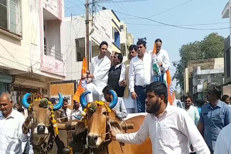 Agriculture Minister Sachin Yadav Jai Kisan arrives at the program of crop loan waiver scheme